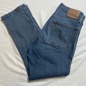 Levi's 501 Blue Straight Leg Jeans Classic Style